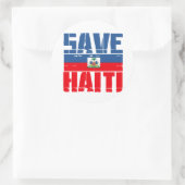 STICKER ROND SAUVER HAÏTI (Sac)