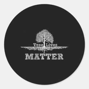 Sticker Rond Sauver les arbres La vie des arbres Problème natio