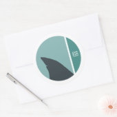 Sticker Rond sauver nos cercles de requins (Enveloppe)