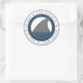 Sticker Rond sauver nos requins (Sac)