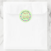 Sticker Rond Sauver une vie (Sac)