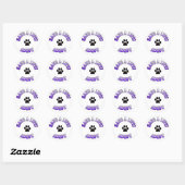STICKER ROND SAUVER UNE VIE, ADOPTEZ ! POIDS SECOURT CHAT CHIEN (Feuille)