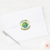 Sticker Rond Sauvez la forêt tropicale (Enveloppe)