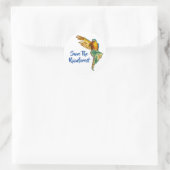 Sticker Rond Sauvez La Rainforest (Sac)