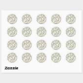 Sticker Rond Sauvez la terre (Feuille)