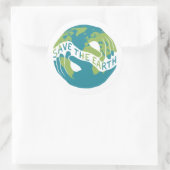 Sticker Rond Sauvez la Terre (Sac)