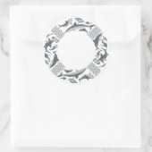 Sticker Rond Sauvez la vie des requins (Sac)