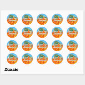 Sticker Rond Sauvez l'Amazonie (Feuille)
