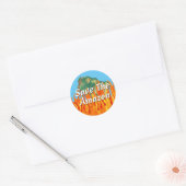 Sticker Rond Sauvez l'Amazonie (Enveloppe)