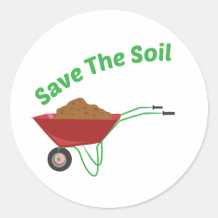 Sticker Rond Sauvez Le Sol
