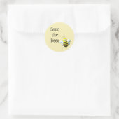 Sticker Rond Sauvez les abeilles (Sac)