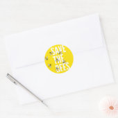 Sticker Rond Sauvez les abeilles (Enveloppe)
