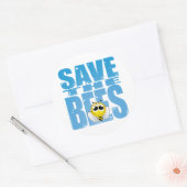 Sticker Rond Sauvez les abeilles (Enveloppe)