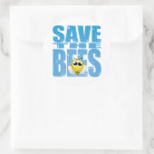 Sticker Rond Sauvez les abeilles (Sac)