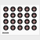 Sticker Rond Sauvez les abeilles Boo Cancer du sein Femmes Hall (Feuille)