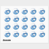 Sticker Rond Sauvez Les Baleines (Feuille)
