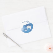 Sticker Rond Sauvez Les Baleines (Enveloppe)