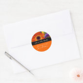 Sticker Rond Sauvez les stiickers de date, enveloppez les (Enveloppe)