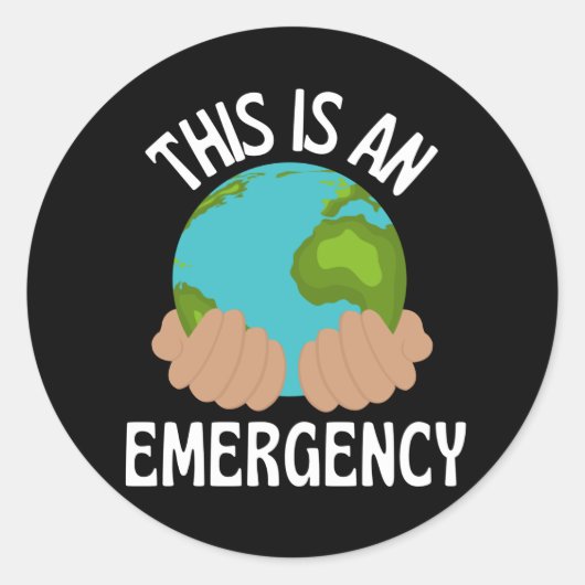 Sticker Rond Sauvez notre planète Extinction Rebellion Climate  (Devant)