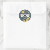 Sticker Rond Sauvons l'autocollant des abeilles (Sac)