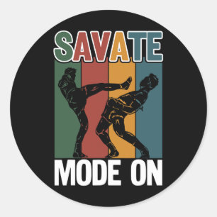 Sticker Rond Savate Mode Savate Activé Idéal pour les artistes
