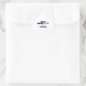 Sticker Rond Save Democracy Vote Blue (Sac)