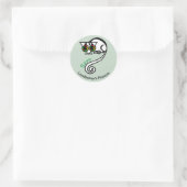 Sticker Rond Save Leadbeater's POSSUM - Marsupial - Faune - (Sac)