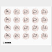 Sticker Rond Save the date | Blush (Feuille)
