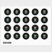 Sticker Rond Save The Turtles Animal Turtle Pet Lover (1) (Feuille)