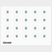 Sticker Rond Save The Turtles Animal Turtle Pet Lover (1) (Feuille)