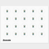 Sticker Rond Save The Turtles Animal Turtle Pet Lover (2) (Feuille)