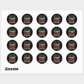 Sticker Rond Save Water Drink Cocoa Funny Christmas Winter T Sh (Feuille)