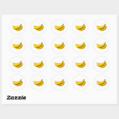 Sticker Rond Saveur de banane (Feuille)
