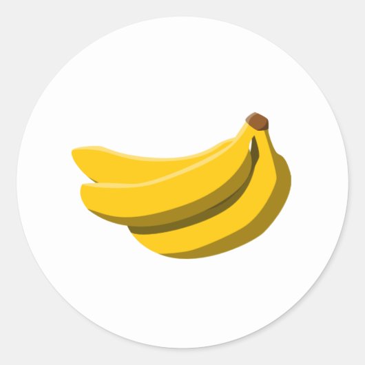 Sticker Rond Saveur de banane (Devant)