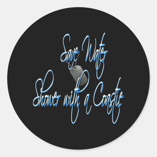 Sticker Rond savewatercoastie3 (Devant)