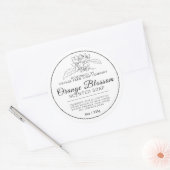 Sticker Rond Savon à fleurs d'oranger maison (Enveloppe)