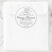 Sticker Rond Savon à fleurs d'oranger maison (Sac)