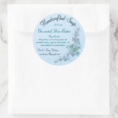 Sticker Rond Savon artisanal bleu pâle (Sac)