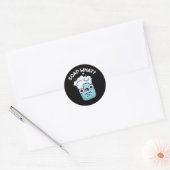 Sticker Rond Savon Ce Drôle Soap Pun Soap Dark BG (Enveloppe)