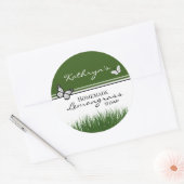 Sticker Rond Savon de citronnelle maison personnalisé (Enveloppe)