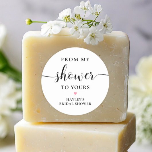 Sticker Rond Savon De Ma Douche À La Vôtre Leyton