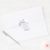 Sticker Rond Savon floral à lave-couleur (Enveloppe)