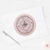 Sticker Rond savon français mauve (Enveloppe)
