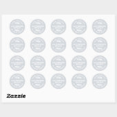 Sticker Rond Savon Lavande Personnalisé Pastel Blue (Feuille)