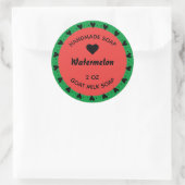 Sticker Rond Savon maison Rustique Country Heart Melon Wreath (Sac)