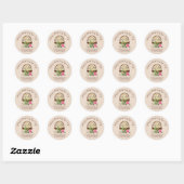 Sticker Rond Savon Maker Bain Lavande Spa (Feuille)