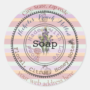 Sticker Rond savon personnalisable génial