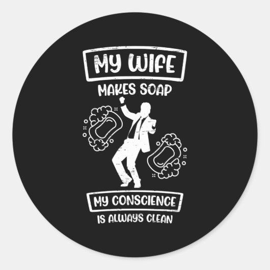 Sticker Rond Savon pour l'artisanat (Devant)