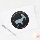 Sticker Rond Savons-Cadeaux artisanaux de chèvre Lotion Fromage (Enveloppe)