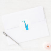 Sticker Rond saxophone oddRex (Enveloppe)